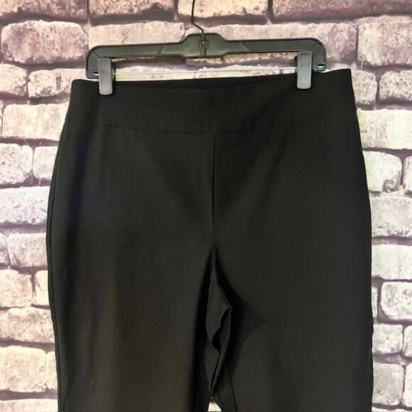 Chico's Black Pull On Crop Pants Size L - Picture 2 of 9